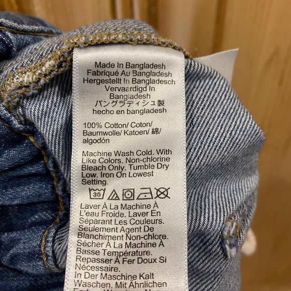 J. CREW Cropped Straight Leg Denim Drawstring Pants Size 28 - Picture 10 of 10